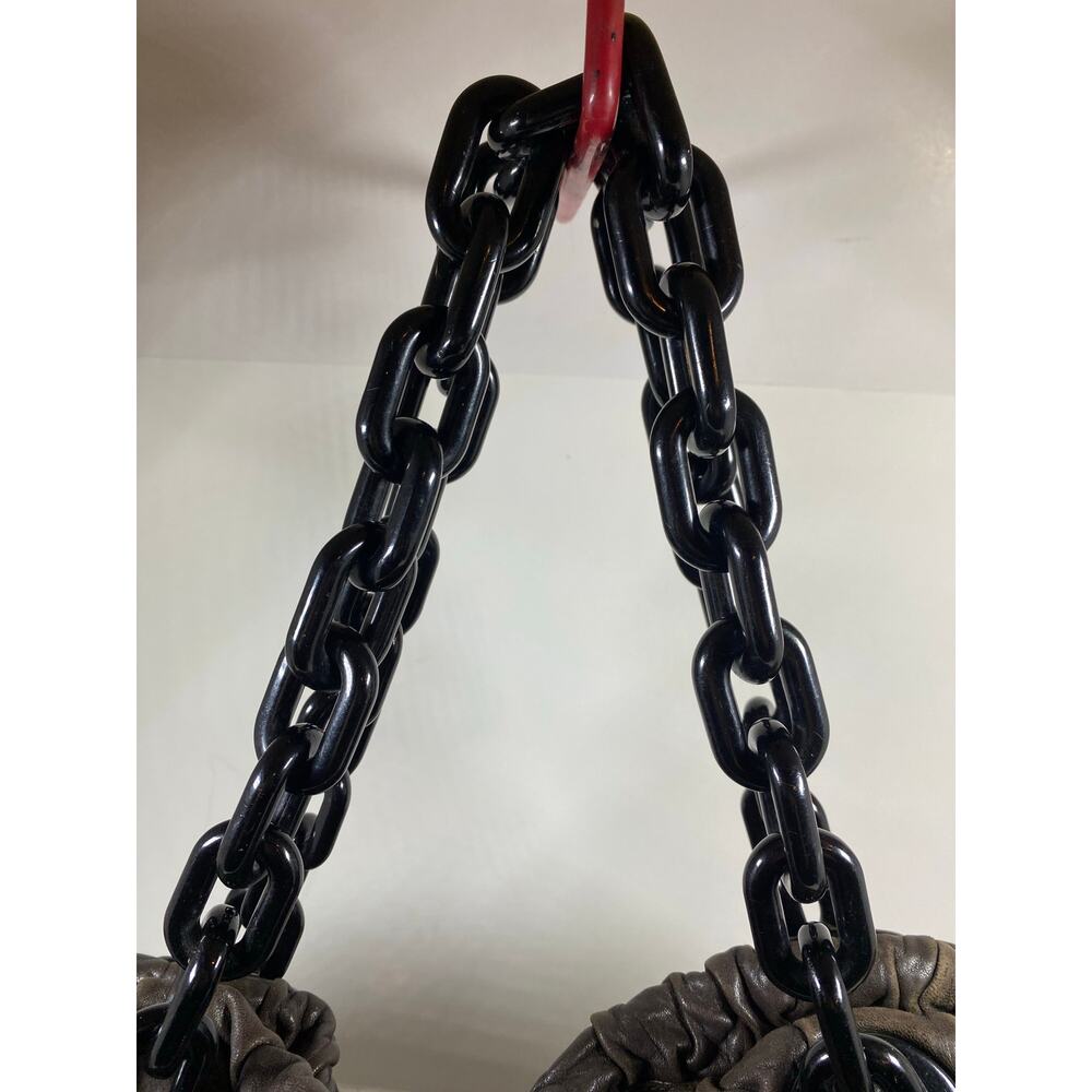 Prada Nappa Gaufre Chain Tote Bag Black - Picture 2 of 10